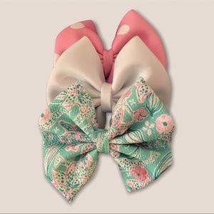 3 hair bow set